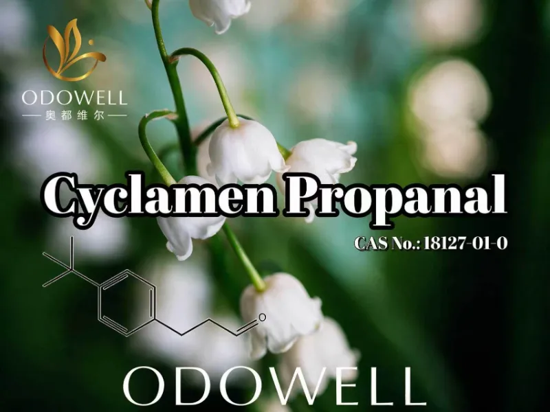 ODOWELL zaleca cyklamen propanal do zastosowań związanych ze świeżymi kwiatami i zapachem muguet
